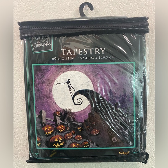 Nightmare Before Christmas Tapestry - 60”x51” - Picture 1 of 8